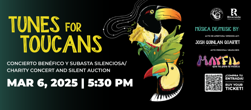 charity concert packed with electrifying live music, delicious food, and a chance to make a real difference for Costa Rica’s wildlife!