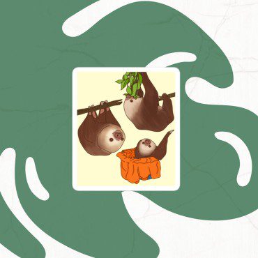 TRR Georgie | Supporting Sloths, Saving Lives | Bubble-free stickers