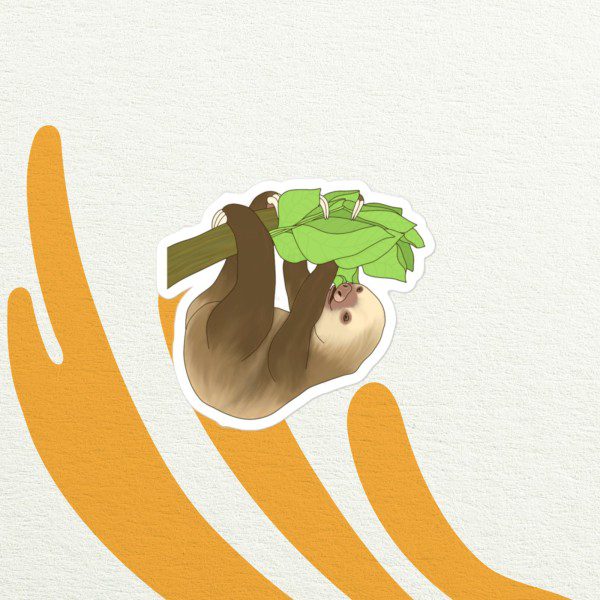 TRR Sloth | Supporting Sloths, Saving Lives | Bubble-free stickers - Image 2
