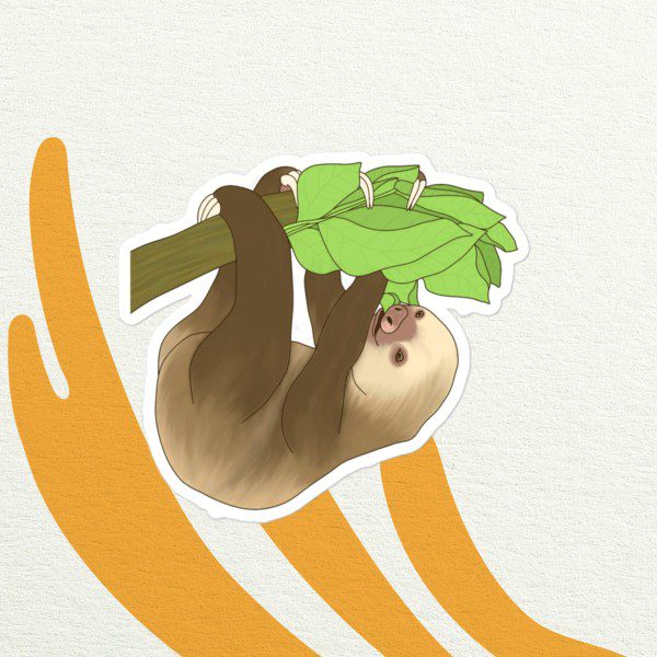 TRR Sloth | Supporting Sloths, Saving Lives | Bubble-free stickers - Image 3