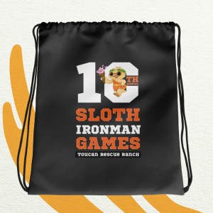 10th Annual Sloth Ironman Games 2025 | Drawstring bag