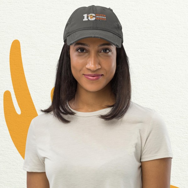 10th Annual Sloth Ironman Games 2025 | Distressed Dad Hat - Image 2