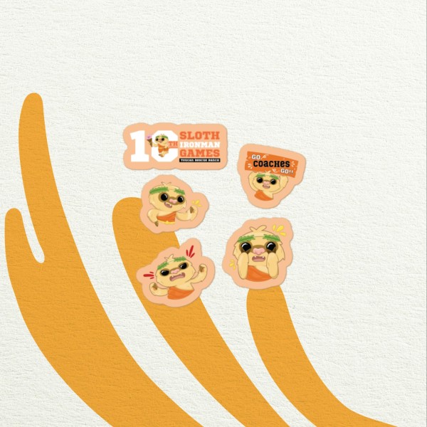 10th Annual Sloth Ironman Games 2025 | Bubble-free stickers - Image 2