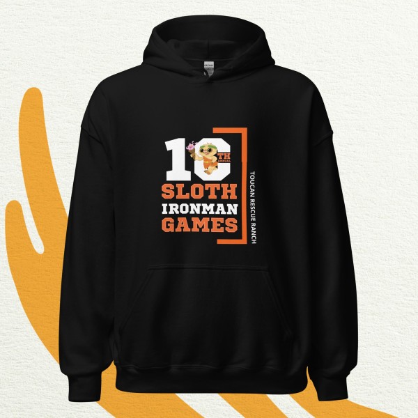 10th Annual Sloth Ironman Games 2025 | Unisex Hoodie - Image 2