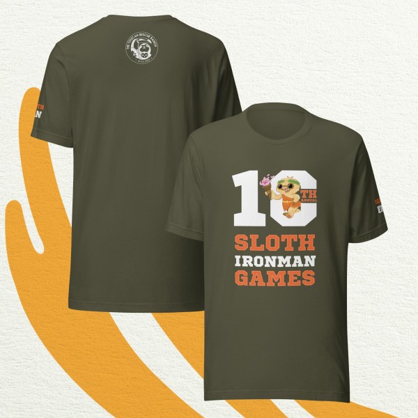 10th Annual Sloth Ironman Games 2025 | Unisex t-shirt - Image 7