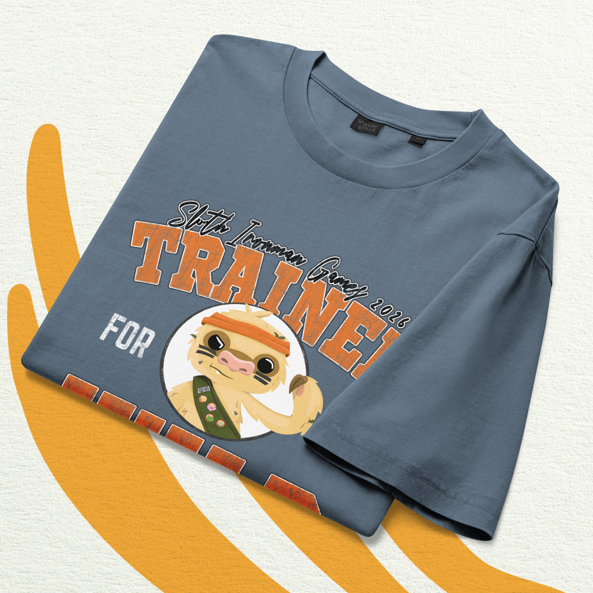 TRR 11th Annual Sloth Ironman Games - Unisex Garment Dyed Creator 2.0 Vintage T-Shirt | Stanley/Stella SATU041 - Image 3