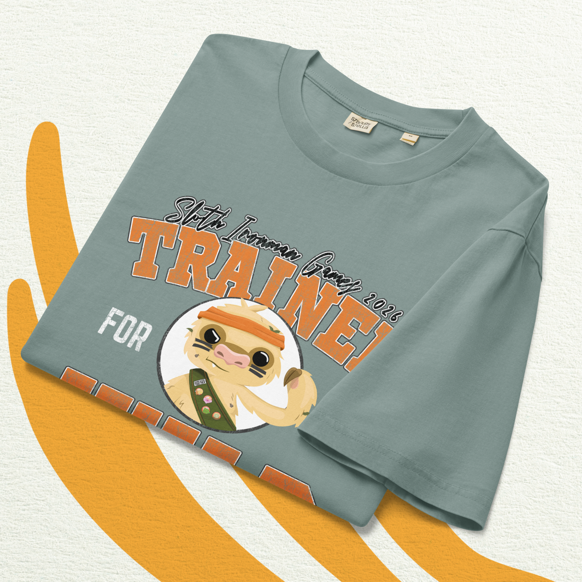 TRR 11th Annual Sloth Ironman Games - Unisex Garment Dyed Creator 2.0 Vintage T-Shirt | Stanley/Stella SATU041 - Image 10