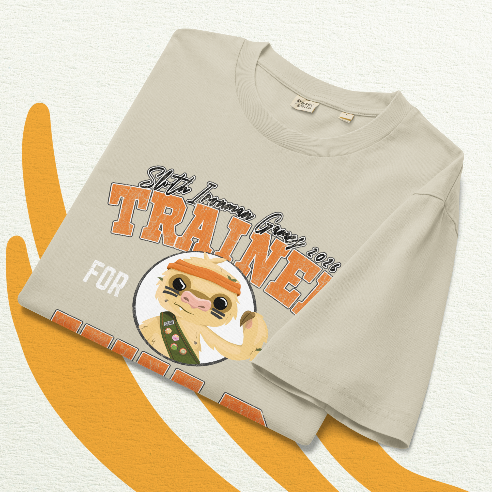TRR 11th Annual Sloth Ironman Games - Unisex Garment Dyed Creator 2.0 Vintage T-Shirt | Stanley/Stella SATU041 - Image 12